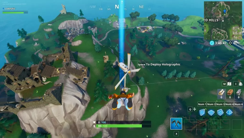 fortnite visit different wind turbines in single match