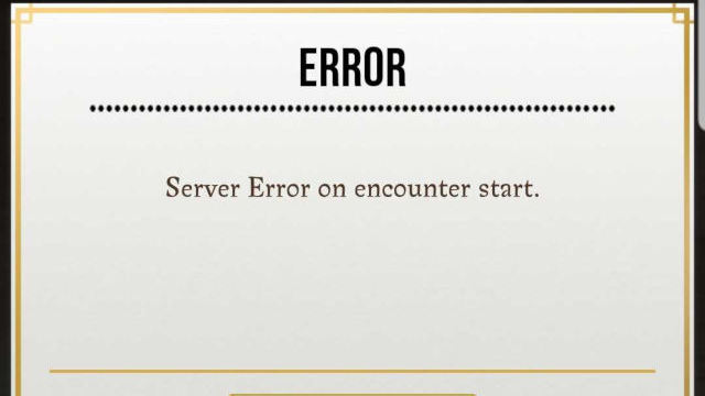 harry potter wu server error on encounter start