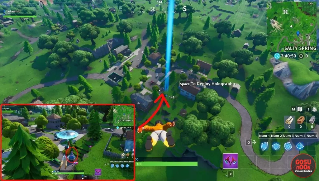 fortnite birthday cake location salty springs