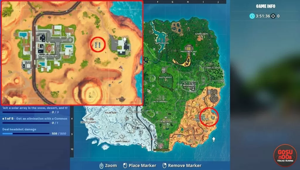 fortnite br birthday cake locations paradise palms