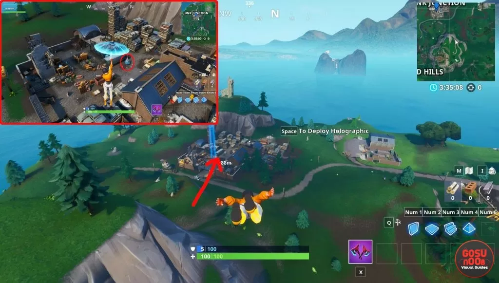 fortnite junk junction cake location