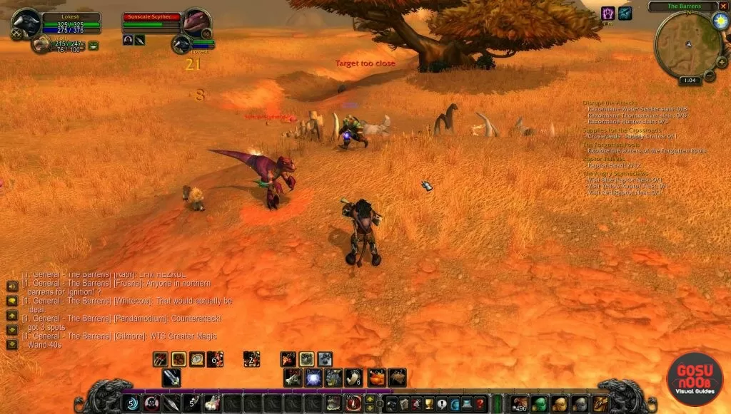 wow classic sunscale screecher scytheclaw locations