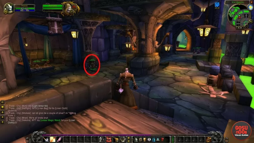 wow classic weapon trainer undercity