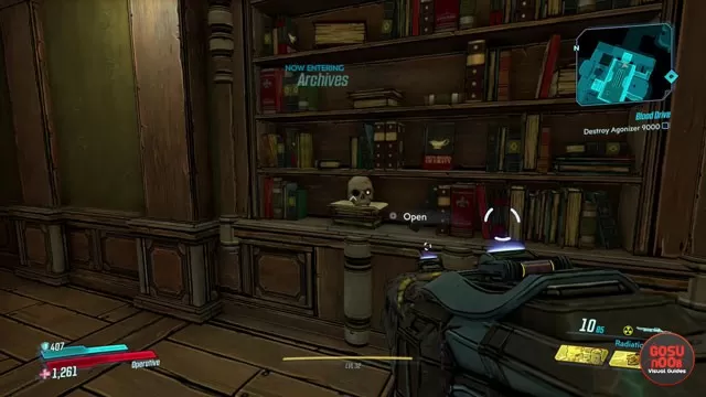 Borderlands 3 Jakobs Estate Skull Bookshelf Puzzle Solution