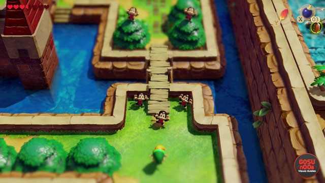 Zelda Link's Awakening Bananas Location - How to Enter Kanalet Castle