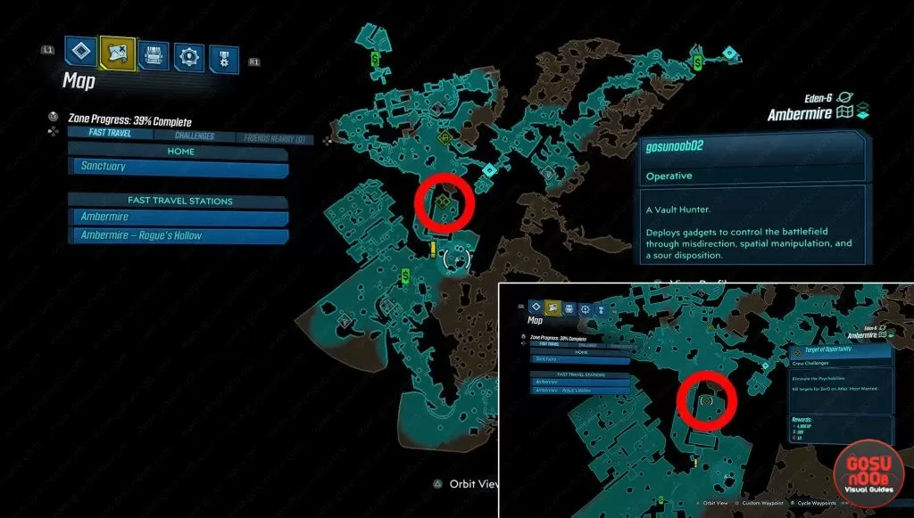 ambermire target of opportunity crew challenge location borderlands 3