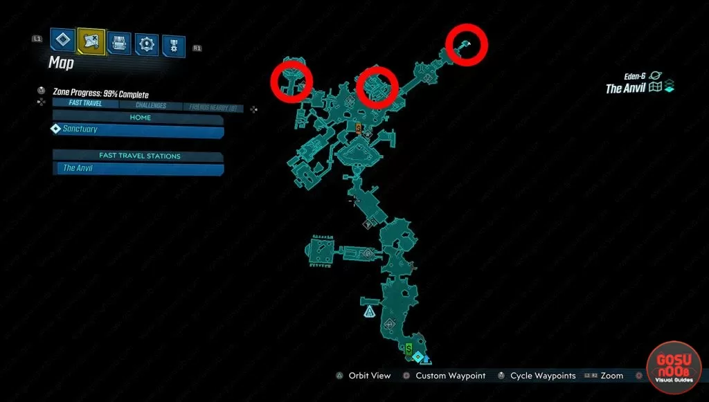 anvil red chest locations map borderlands 3