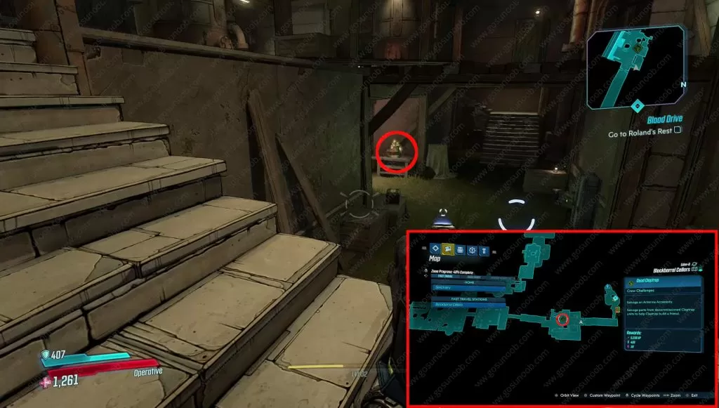 bl3 blackbarrel cellar dead claptrap parts