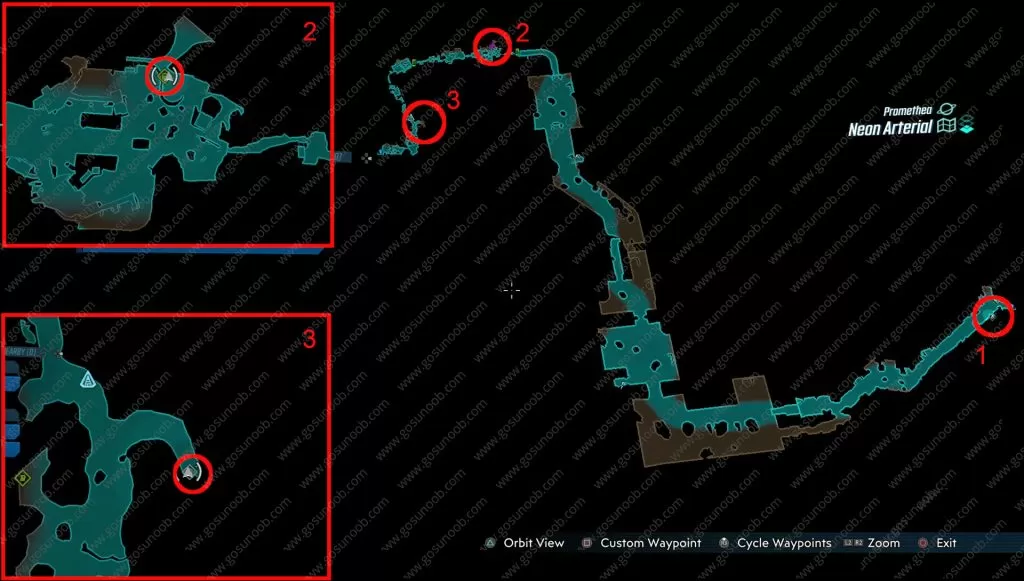 bl3 neon arterial typhon log locations