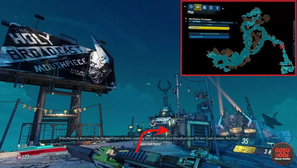 borderlands 3 ascension bluff dead claptrap location