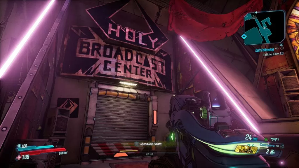 borderlands 3 holy broadcast center locked door