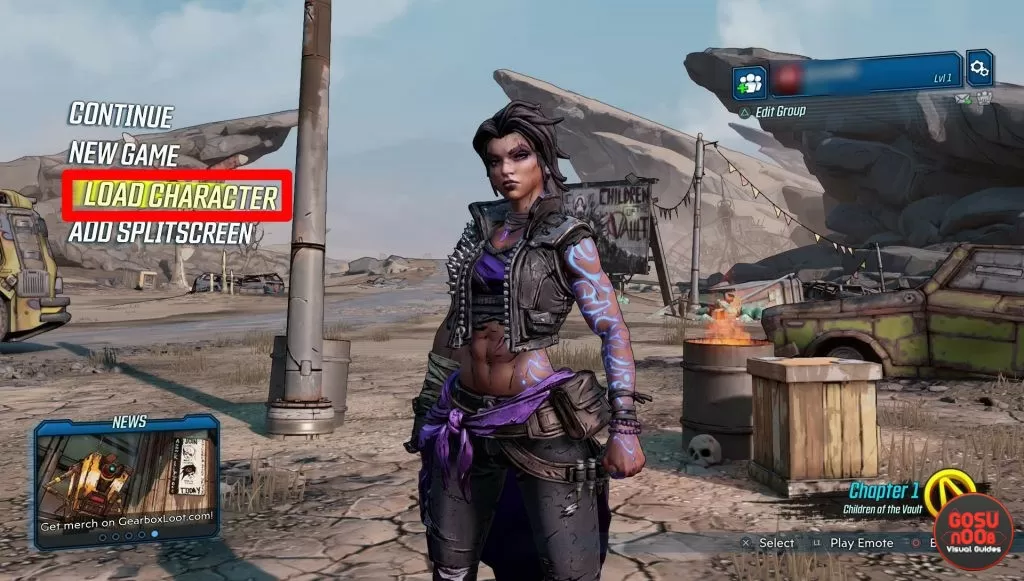 how to switch characters borderlands 3