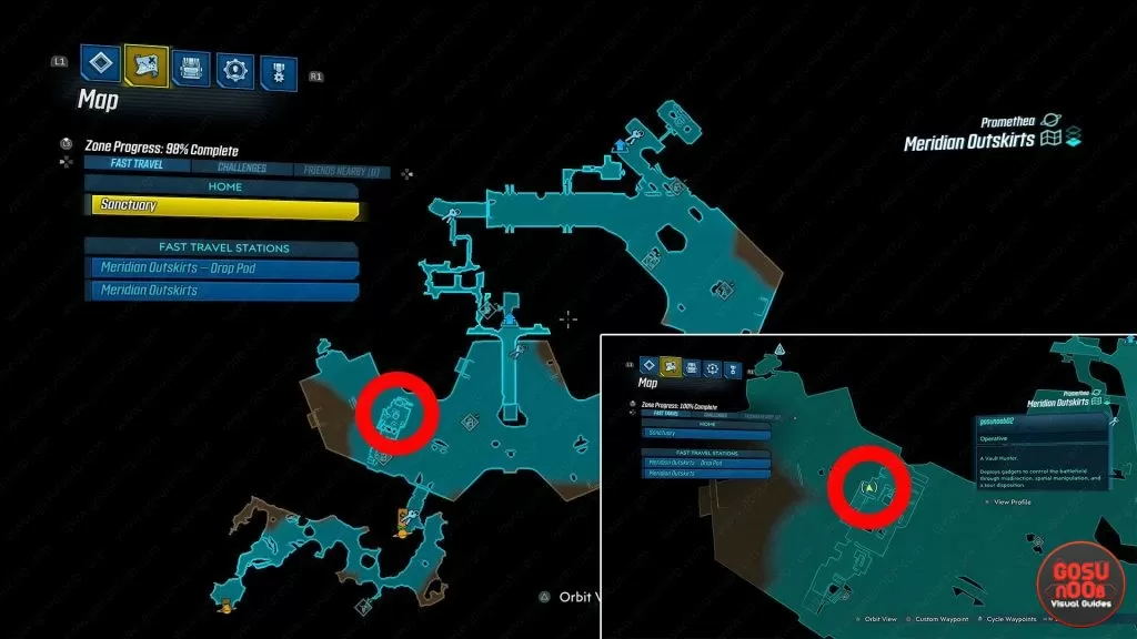 metroplex outskirts red chest locations borderlands 3