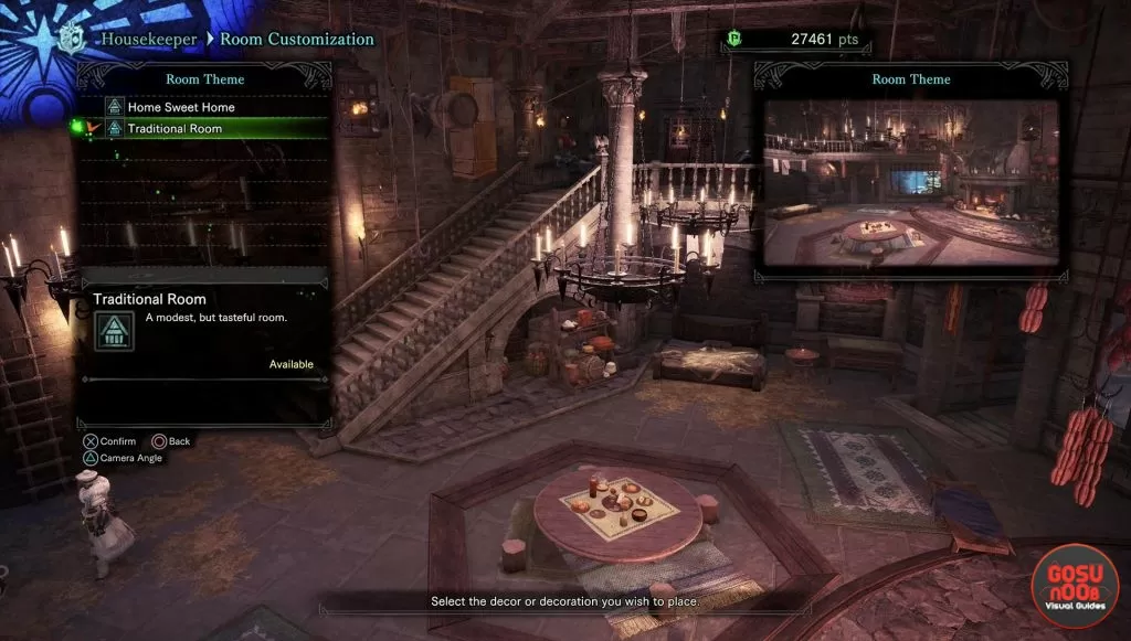 mhw iceborne room customization decorations furniture