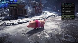 mhw pretty in pink poogie outfit