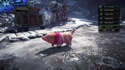poogie in seliana how to get pretty in pink outfit mhw iceborn