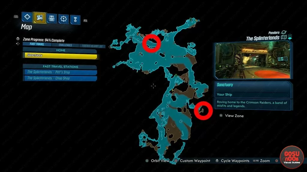 splinterlands red chest locations map borderlands 3