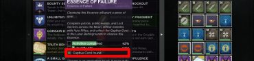 Destiny 2 Captive Cord Location Essence of Failure Arc Logic Quest