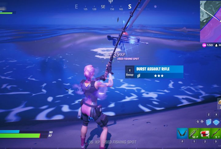 Fortnite Catch Weapon Using Fishing Rod Challenge Chapter 2 Season 1