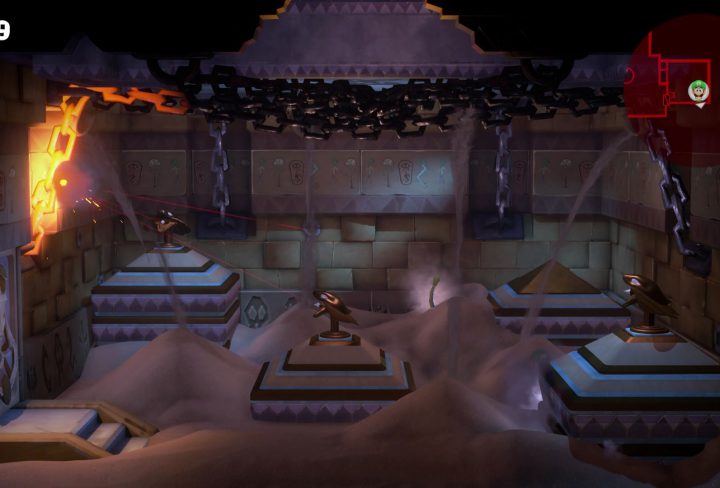 Luigis Mansion 3 Deactivate Laser Birds In Pyramid on 10f Snake Chamber