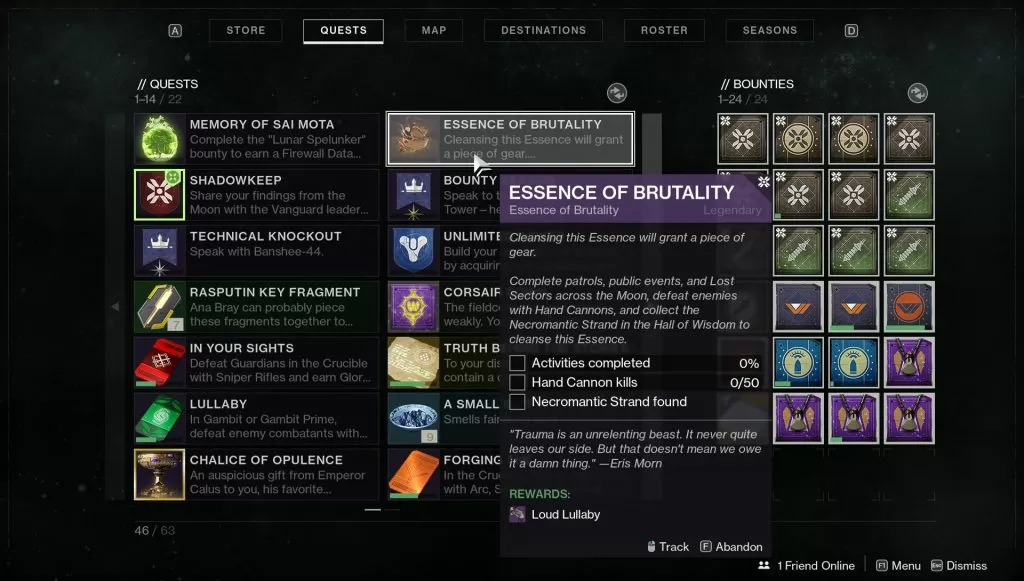 destiny 2 essence of brutality