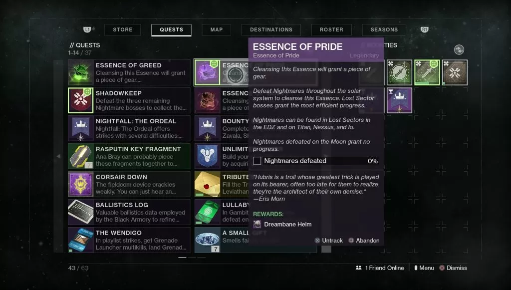 destiny 2 essence of pride nightmares in lost sectors edz io titan nessus