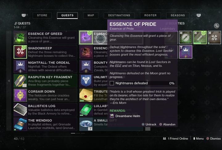 destiny 2 essence of pride nightmares in lost sectors edz io titan nessus