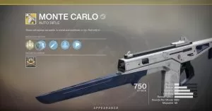 destiny 2 monte carlo exotic auto rifle