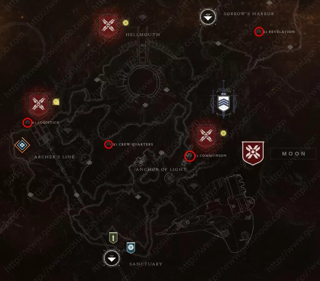 destiny 2 moon lost sector locations map