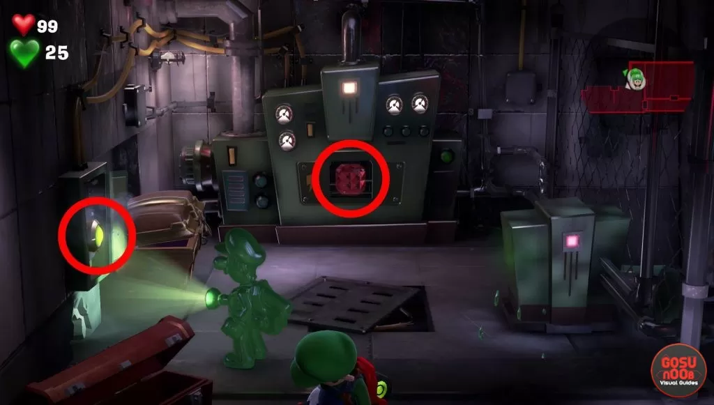 garage luigis mansion 3 red gem basement where to find b1