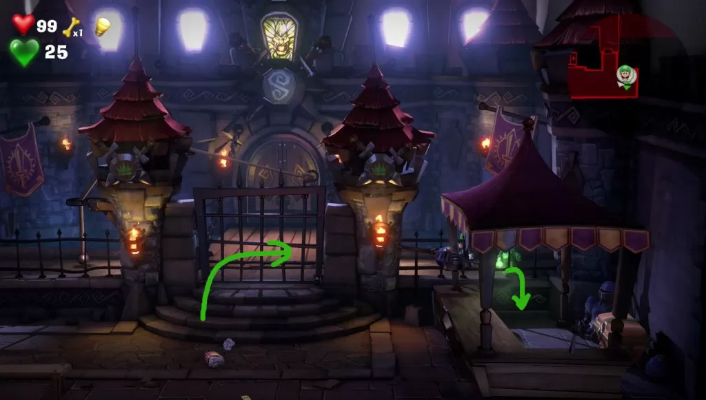 luigi's mansion 3 chest castle entrance gate