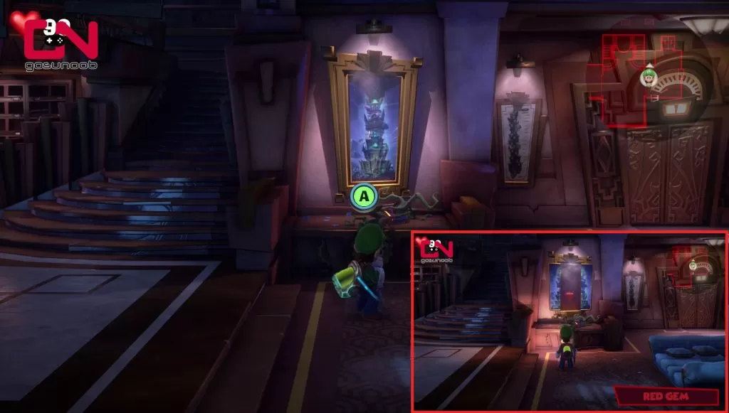 luigi's mansion 3 how to get red diamond hotel lobby