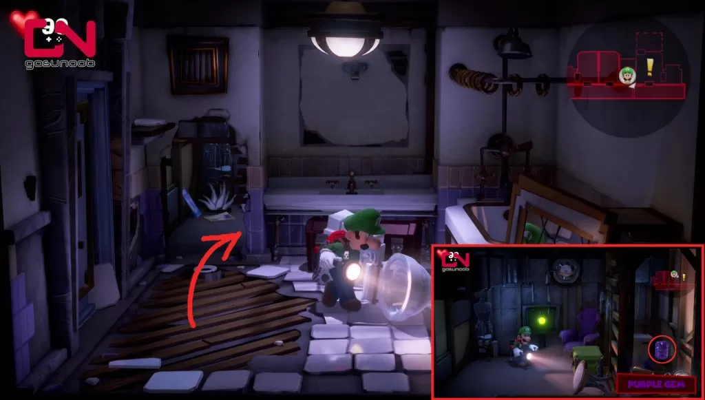 luigi's mansion 3 where to find purple gem rip suites