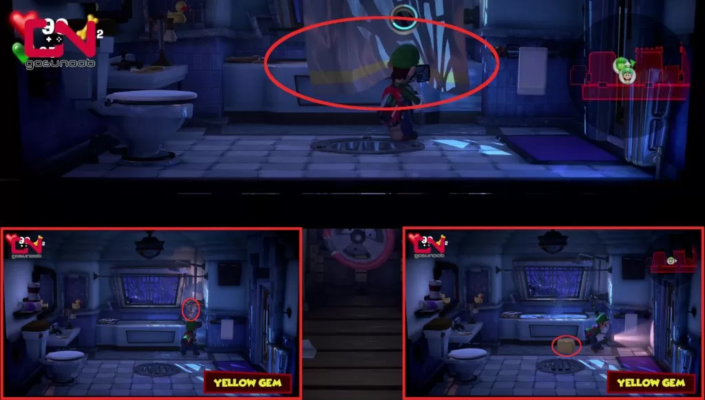 luigi's mansion 3 yellow gem rip suites where to find