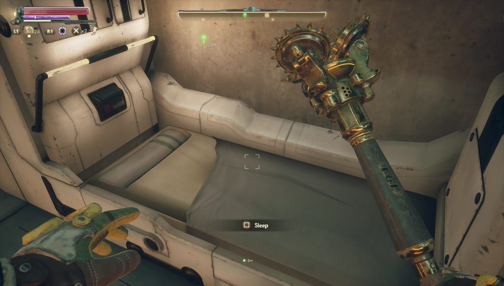 outer worlds sleep on ship bed location
