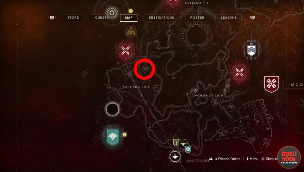 start eyes on the moon mission where to find destiny 2 shadowkeep location