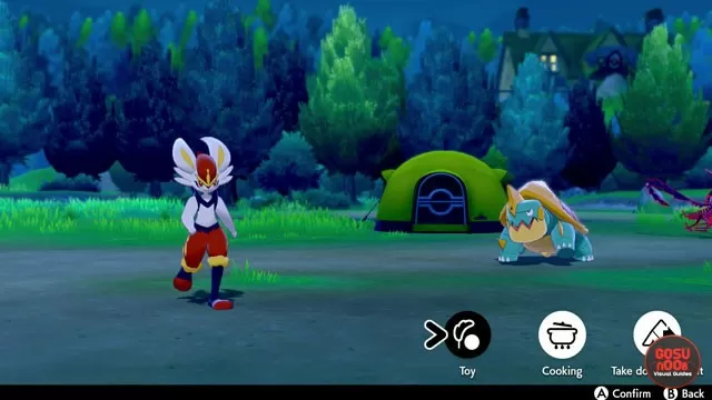 Camping with Friends in Pokemon Sword & Shield