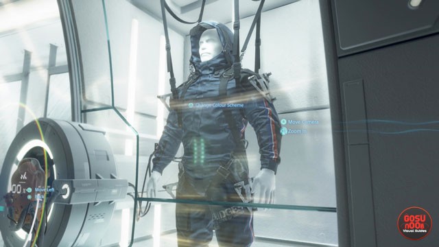 Death Stranding How to Change Suit Color