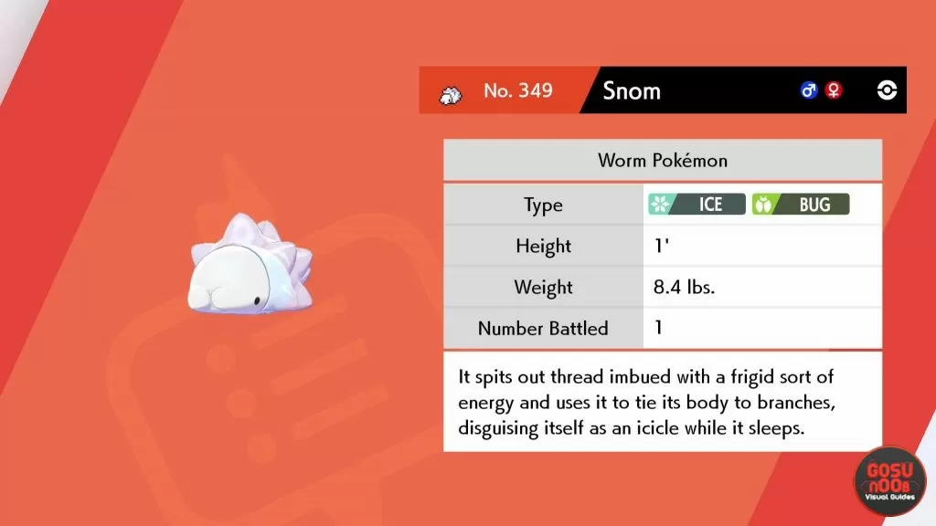 Pokemon Sword & Shield Snom Location Frosmoth Evolution