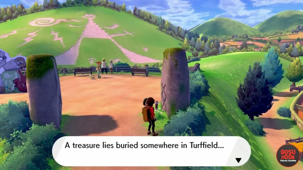 Pokemon Sword & Shield Treasure Map Riddle Solution Turffield Grass Stones