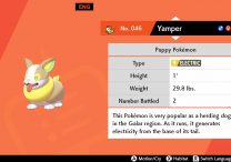 Pokemon Sword & Shield Yamper Location Boltund Evolution