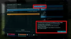 entrust lost cargo or not in death stranding how to entrust