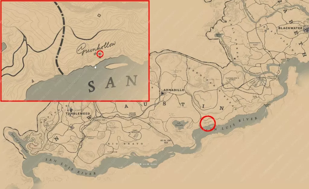 rdr2 elemental trail second map