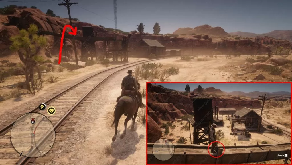 rdr2 elemental trail treasure map water tower