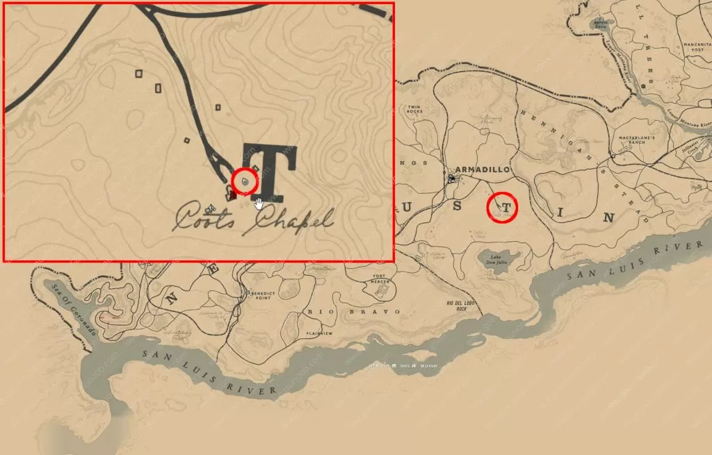 rdr2 treasure map elemental trail final location