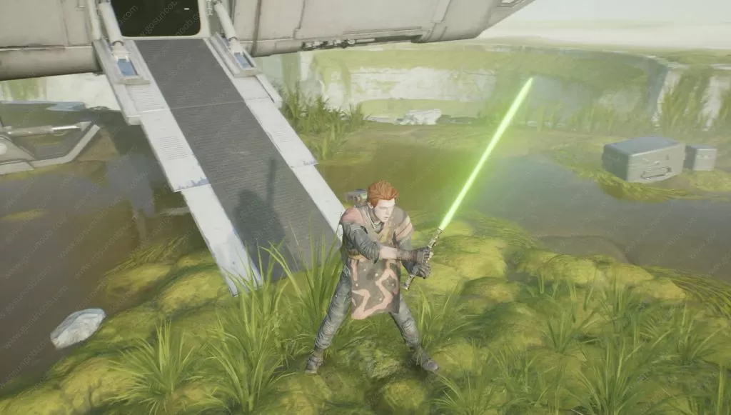 sw jedi fallen order green lightsaber