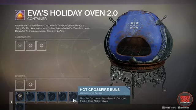 Destiny 2 Hot Crossfire Buns & Thousand-Layer Cookie Recipes Dawning