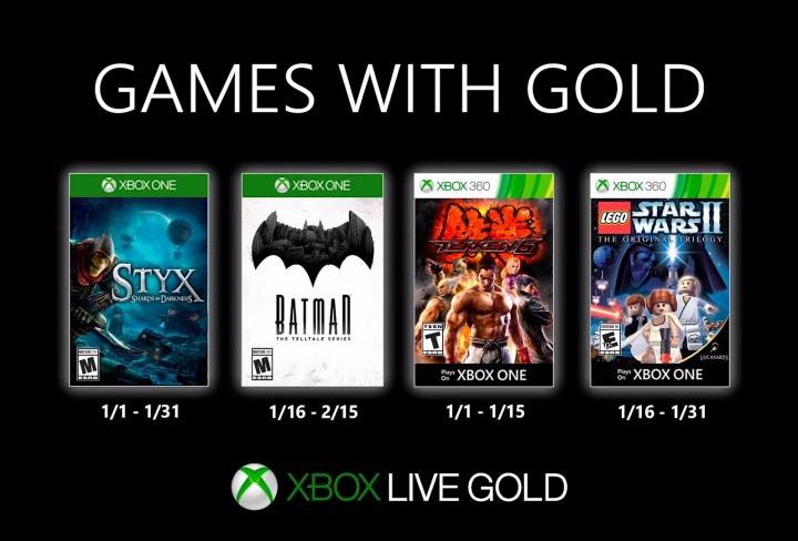 Xbox Games with Gold January