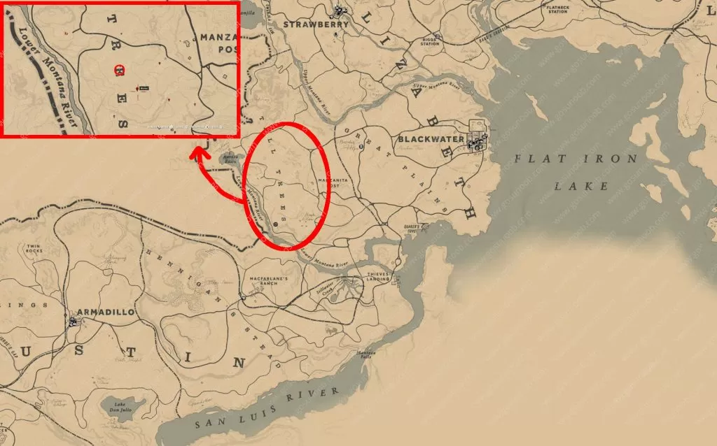 rdr2 blackberry locations