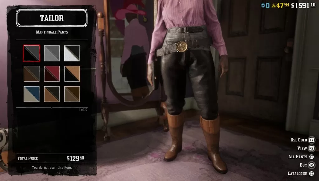 rdr2 online martindale pants